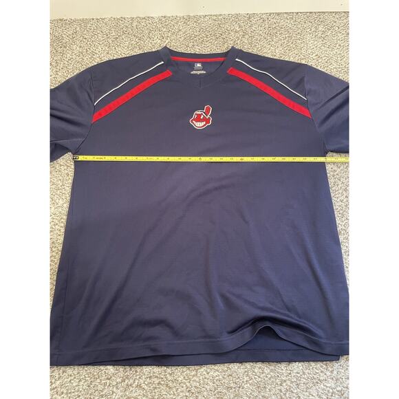 Cleveland Indians Chief Wahoo Men's XL V Neck Shirt Genuine Merchandise MLB - Picture 7 of 8